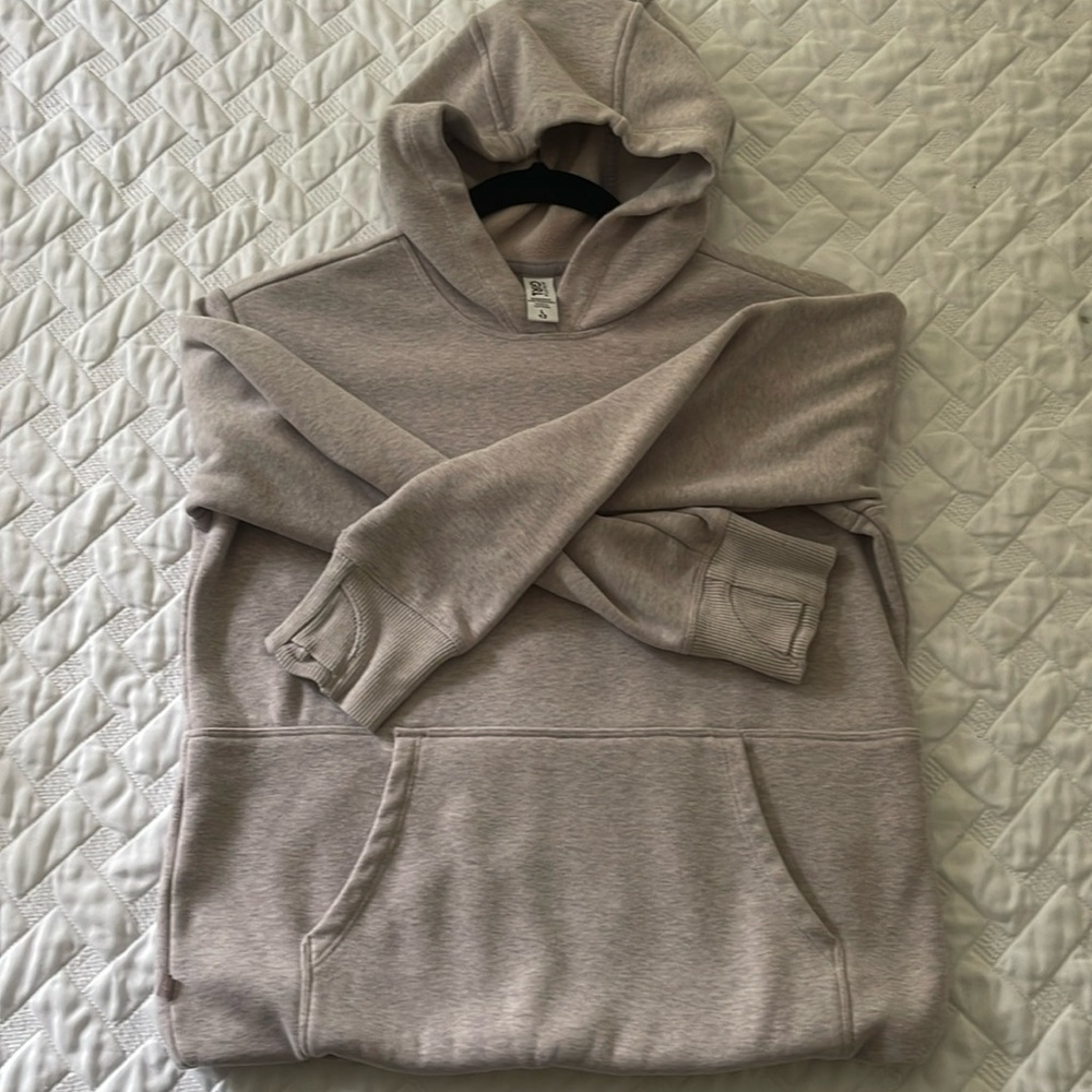 Athleta Girls Grey Hoodie Size L 12 Never Worn